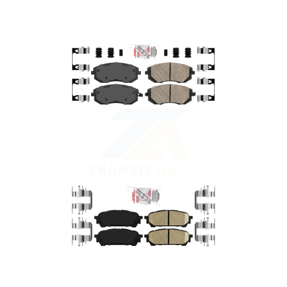 Ceramic Disc Brake Pads Front Rear Kit For Subaru Impreza Forester Saab 9-2X
