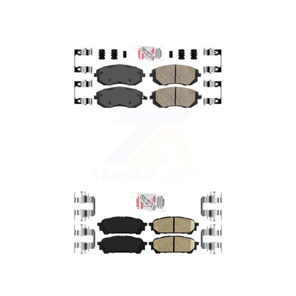 Ceramic Disc Brake Pads Front Rear Kit For Subaru Impreza Forester Saab 9-2X