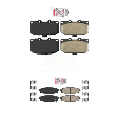 Ceramic Disc Brake Pads Front Rear Kit For 2008 Subaru Impreza WRX