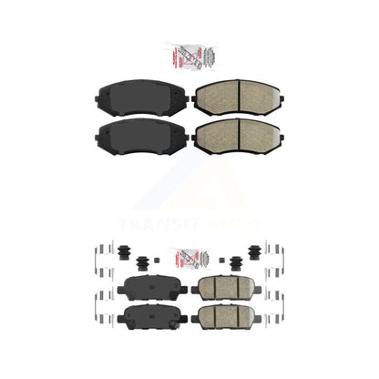 Semi-Metallic Ceramic Disc Brake Pads Front Rear Kit For Suzuki Grand Vitara