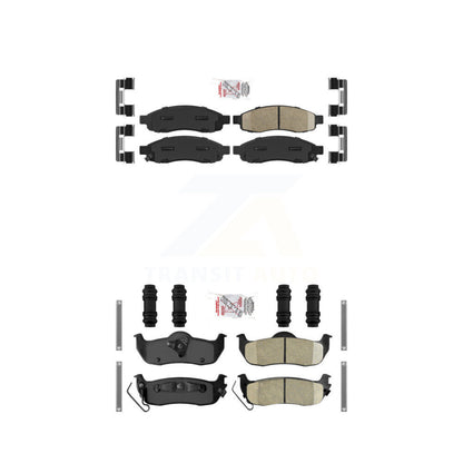 Ceramic Disc Brake Pads Front Rear Kit For Nissan TITAN INFINITI QX56 Armada