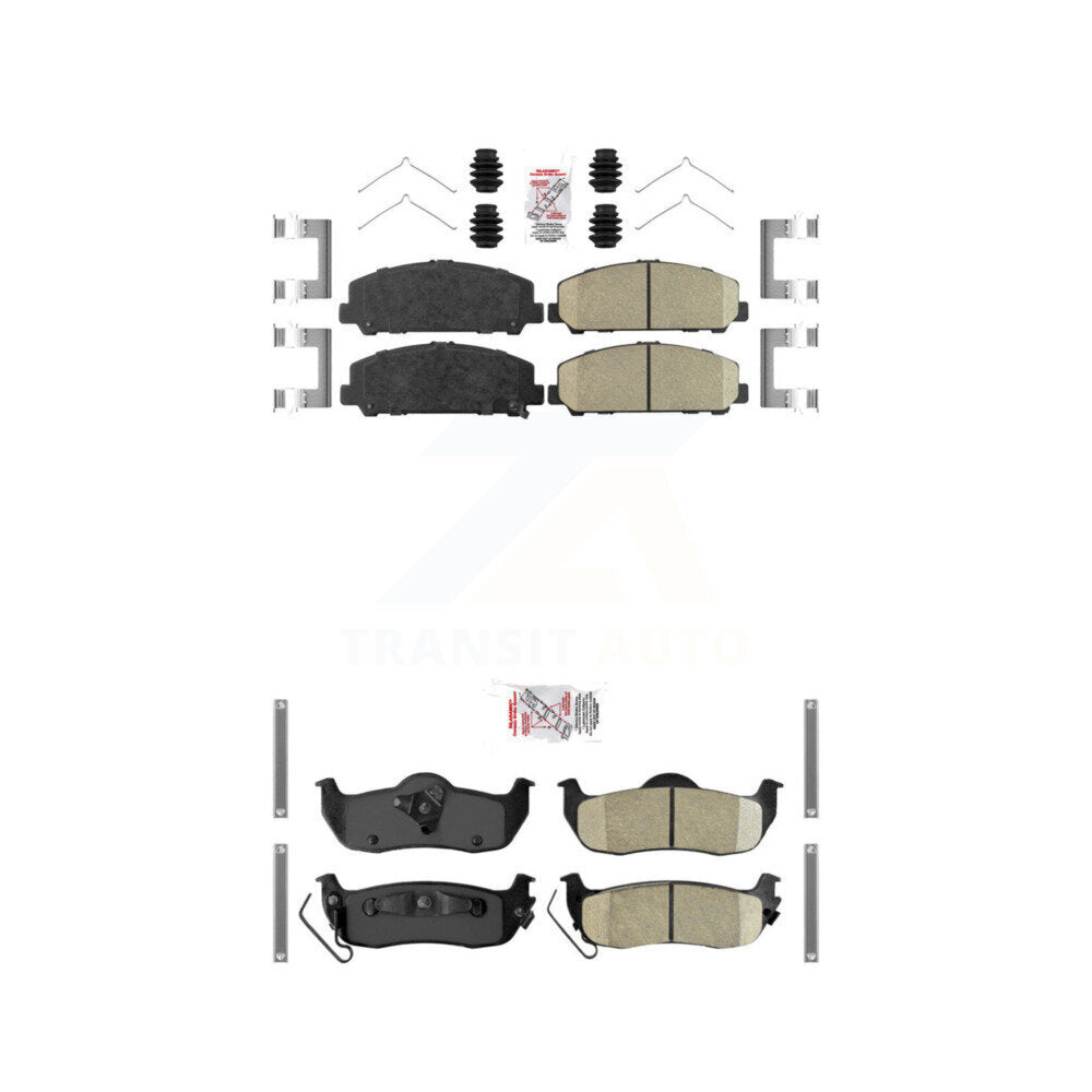 Ceramic Disc Brake Pads Front Rear Kit For Nissan TITAN Armada INFINITI QX56