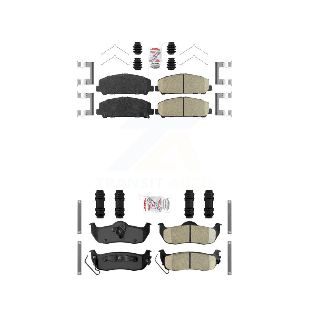 Ceramic Disc Brake Pads Front Rear Kit For Nissan TITAN Armada INFINITI QX56