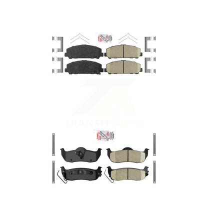 Ceramic Disc Brake Pads Front Rear Kit For Nissan TITAN Armada INFINITI QX56