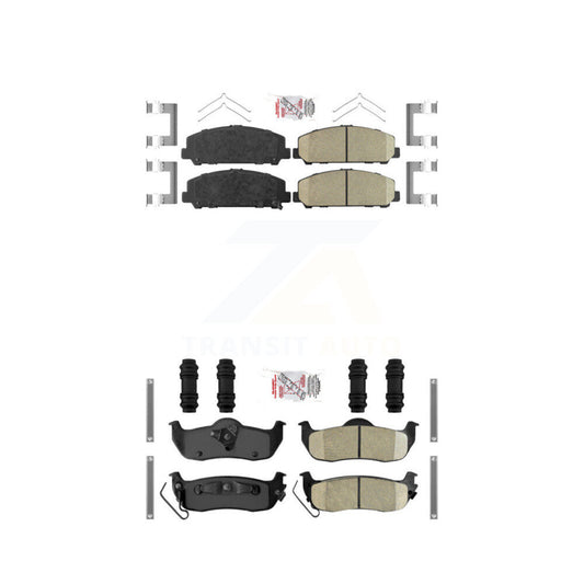 Ceramic Disc Brake Pads Front Rear Kit For Nissan TITAN Armada INFINITI QX56
