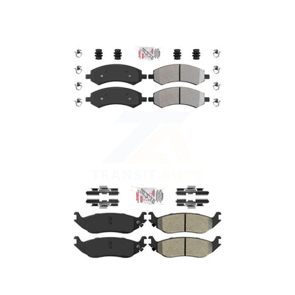 Semi-Metallic Disc Brake Pads Front Rear Kit For Ram 1500 Classic Dodge Chrysler