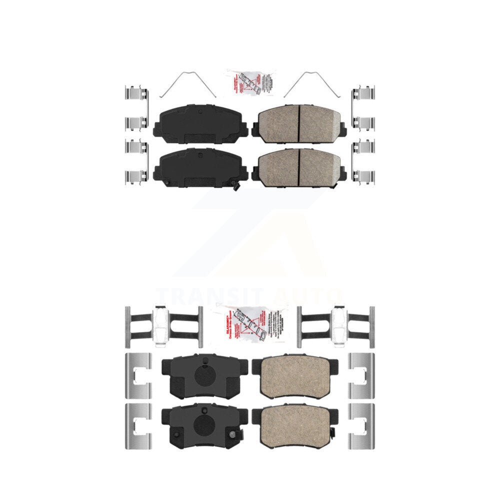 Ceramic Disc Brake Pads Front Rear Kit For 2016-2022 Acura ILX