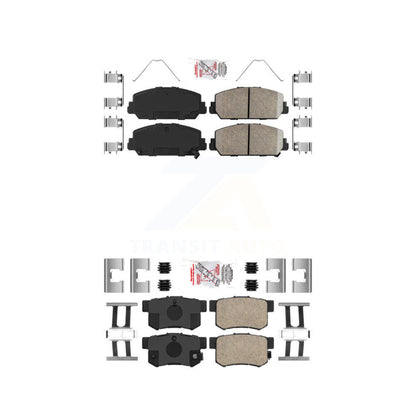 Ceramic Disc Brake Pads Front Rear Kit For 2016-2022 Acura ILX