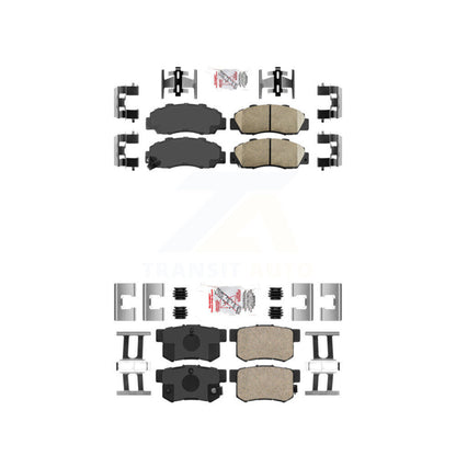 Ceramic Disc Brake Pads Front Rear Kit For Honda Accord Acura Prelude Integra CL