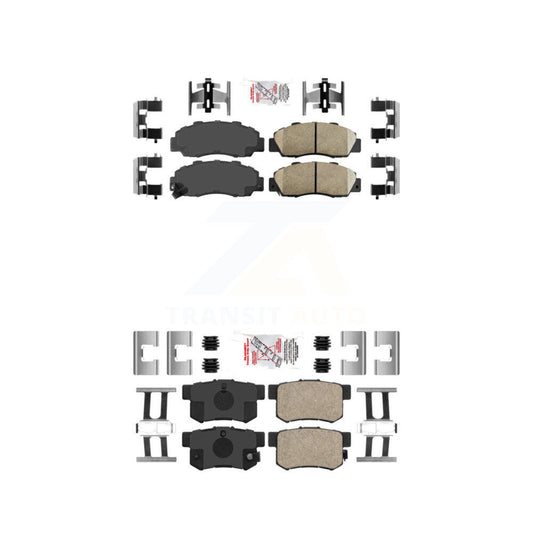 Ceramic Disc Brake Pads Front Rear Kit For Honda Accord Acura Prelude Integra CL
