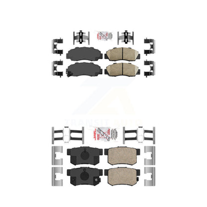 Ceramic Disc Brake Pads Front Rear Kit For Honda Accord Acura Prelude Integra CL