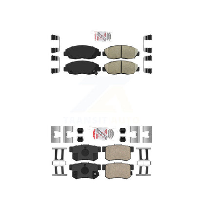 Ceramic Disc Brake Pads Front Rear Kit For Honda Accord Acura CL