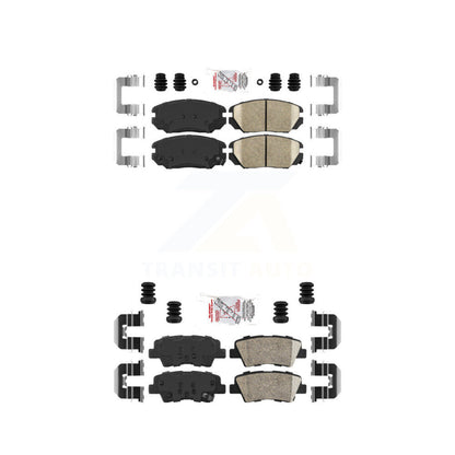 Ceramic Disc Brake Pads Front Rear Kit For 2010-2011 Hyundai Azera