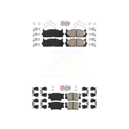 Ceramic Disc Brake Pads Front Rear Kit For Toyota Camry Lexus ES350 Avalon