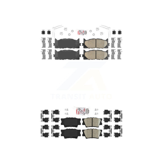 Ceramic Disc Brake Pads Front Rear Kit For Toyota Camry Lexus ES350 Avalon