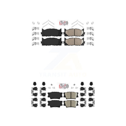 Ceramic Disc Brake Pads Front Rear Kit For Toyota Camry Lexus ES350 Avalon