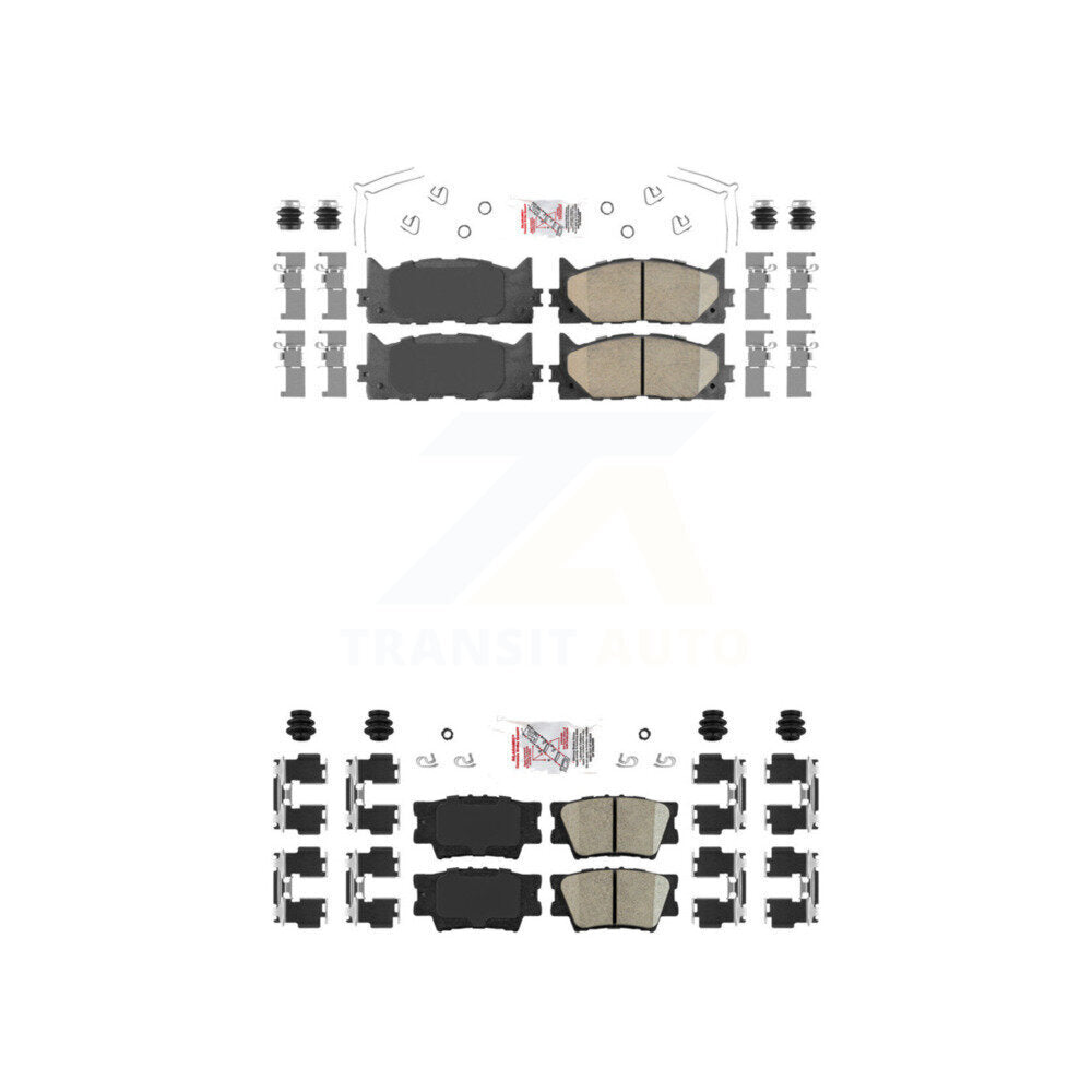 Ceramic Disc Brake Pads Front Rear Kit For Toyota Camry Lexus ES350 Avalon