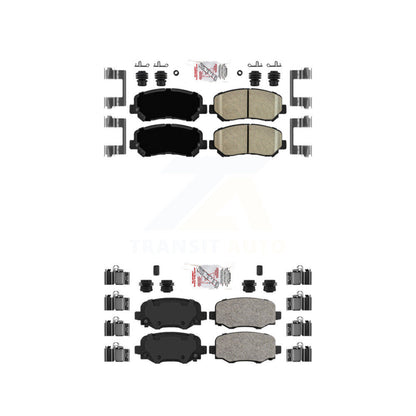 Ceramic Disc Brake Pads Front Rear Kit For Jeep Cherokee
