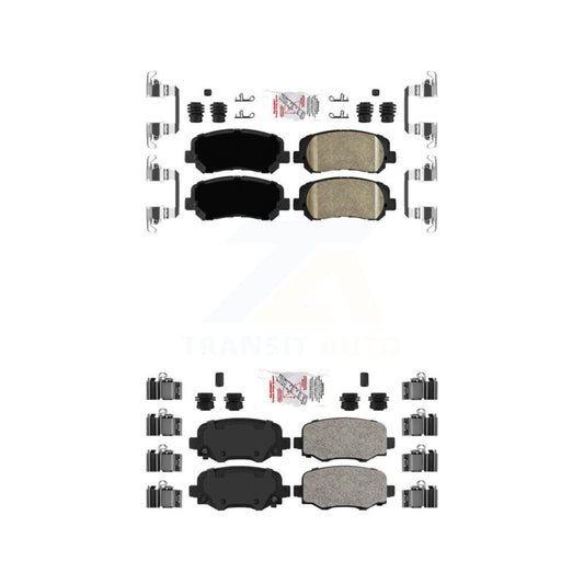Ceramic Disc Brake Pads Front Rear Kit For Jeep Cherokee Chrysler 200