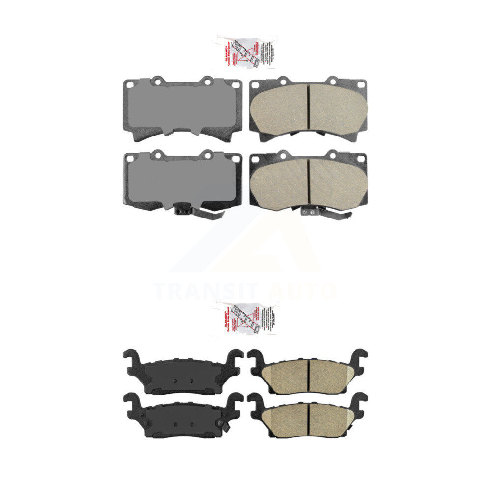 Ceramic Disc Brake Pads Front Rear Kit For Hummer H3 H3T