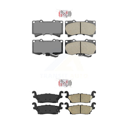 Ceramic Disc Brake Pads Front Rear Kit For Hummer H3 H3T