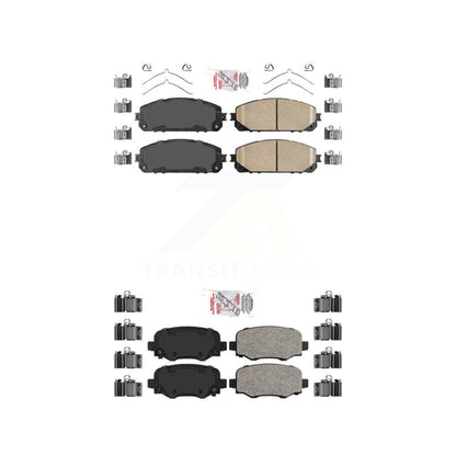 Ceramic Disc Brake Pads Front Rear Kit For Jeep Cherokee
