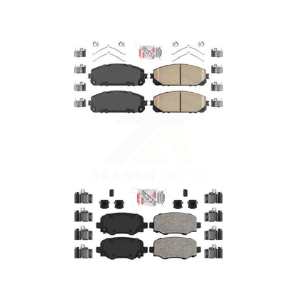 Ceramic Disc Brake Pads Front Rear Kit For Jeep Cherokee