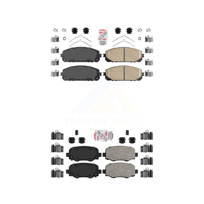 Ceramic Disc Brake Pads Front Rear Kit For Jeep Cherokee