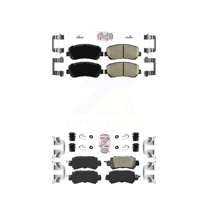 Ceramic Disc Brake Pads Front Rear Kit For 2013-2015 Mazda CX-5