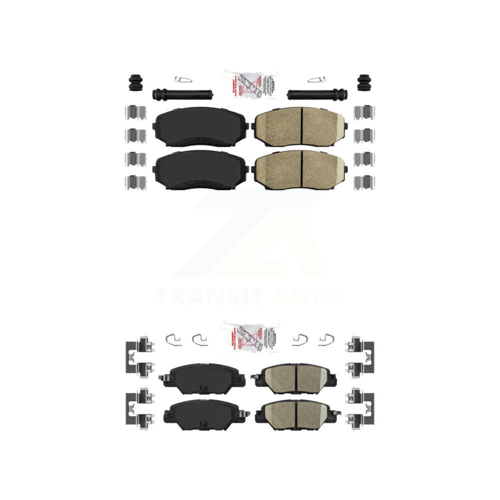 Ceramic Disc Brake Pads Front Rear Kit For 2019-2024 Mazda CX-5 Turbocharged