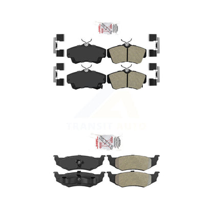 Semi-Metallic Disc Brake Pads Front Rear Kit For Chrysler PT Cruiser Dodge Neon