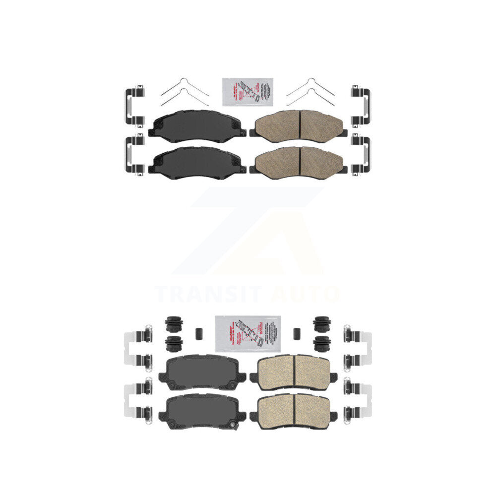 Ceramic Disc Brake Pads Front Rear Kit For 2018-2020 Honda Odyssey