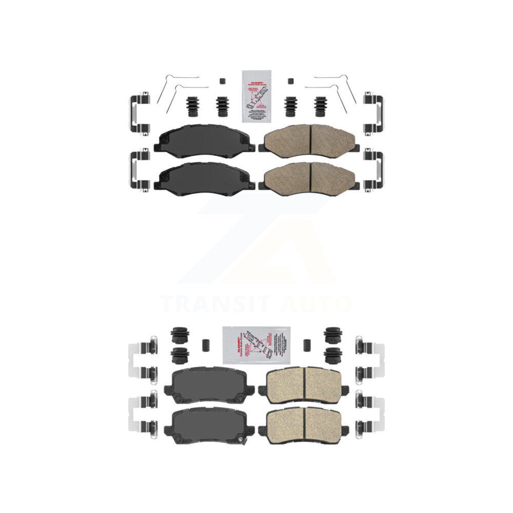 Ceramic Disc Brake Pads Front Rear Kit For 2018-2020 Honda Odyssey
