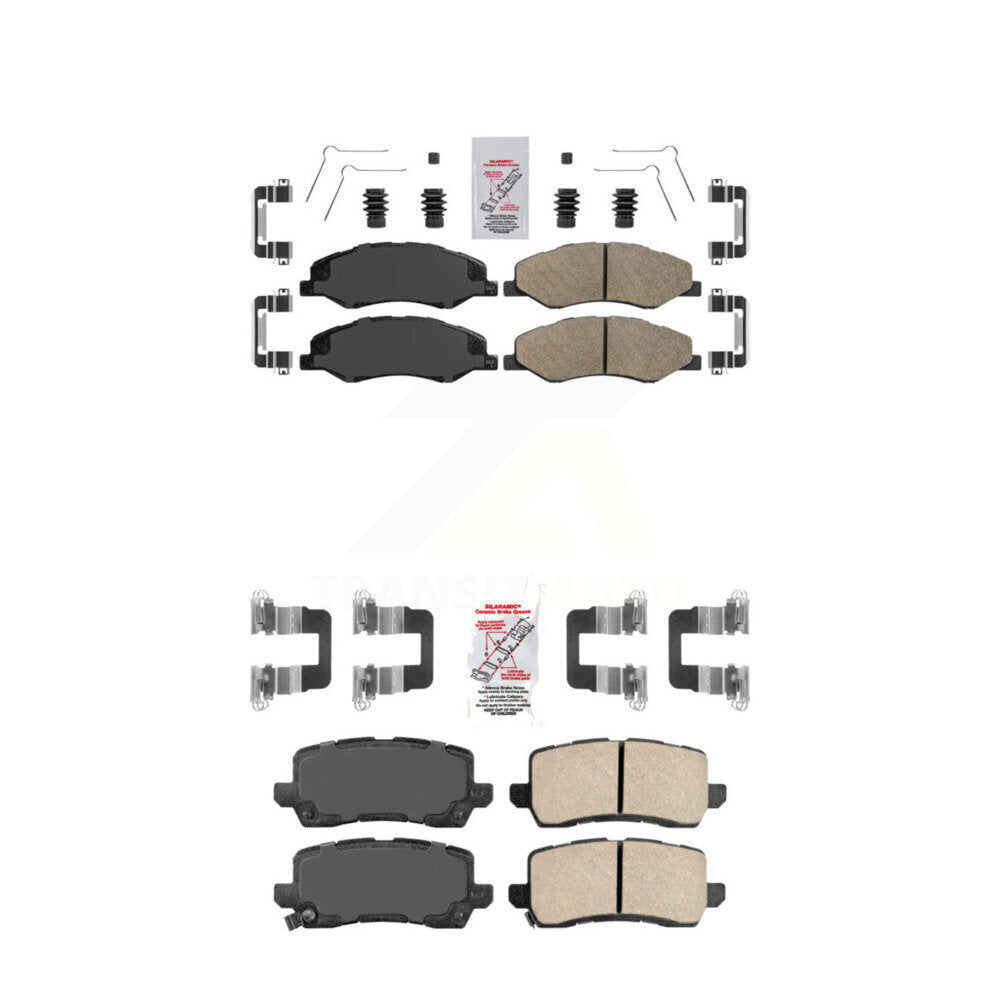 Ceramic Disc Brake Pads Front Rear Kit For 2018-2020 Honda Odyssey