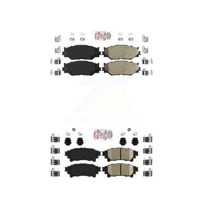 Semi-Metallic Ceramic Disc Brake Pads Front Rear Kit For Lexus IS250