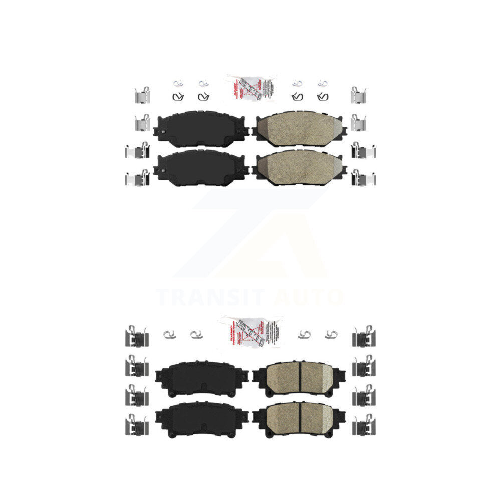 Semi-Metallic Ceramic Disc Brake Pads Front Rear Kit For Lexus IS250