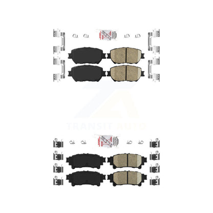 Ceramic Disc Brake Pads Front Rear Kit For 2014 Lexus IS250 C F Sport