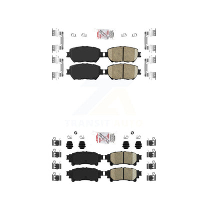 Ceramic Disc Brake Pads Front Rear Kit For 2014 Lexus IS250 C F Sport