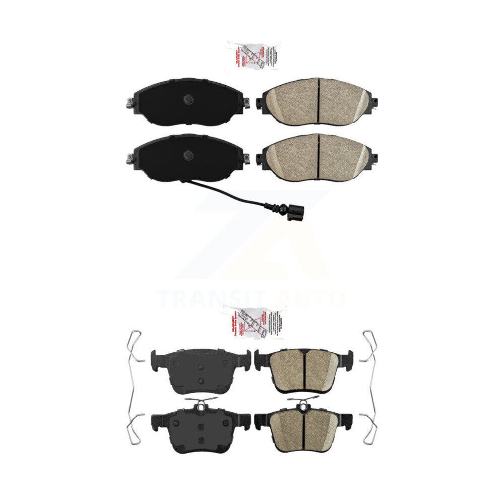 Ceramic Disc Brake Pads Front Rear Kit For Volkswagen Jetta Golf R Arteon Audi
