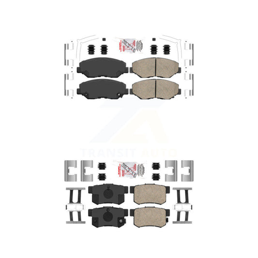 Ceramic Disc Brake Pads Front Rear Kit For Honda Accord CR-V Element Acura ILX