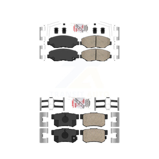 Ceramic Disc Brake Pads Front Rear Kit For Honda Accord CR-V Element Acura ILX