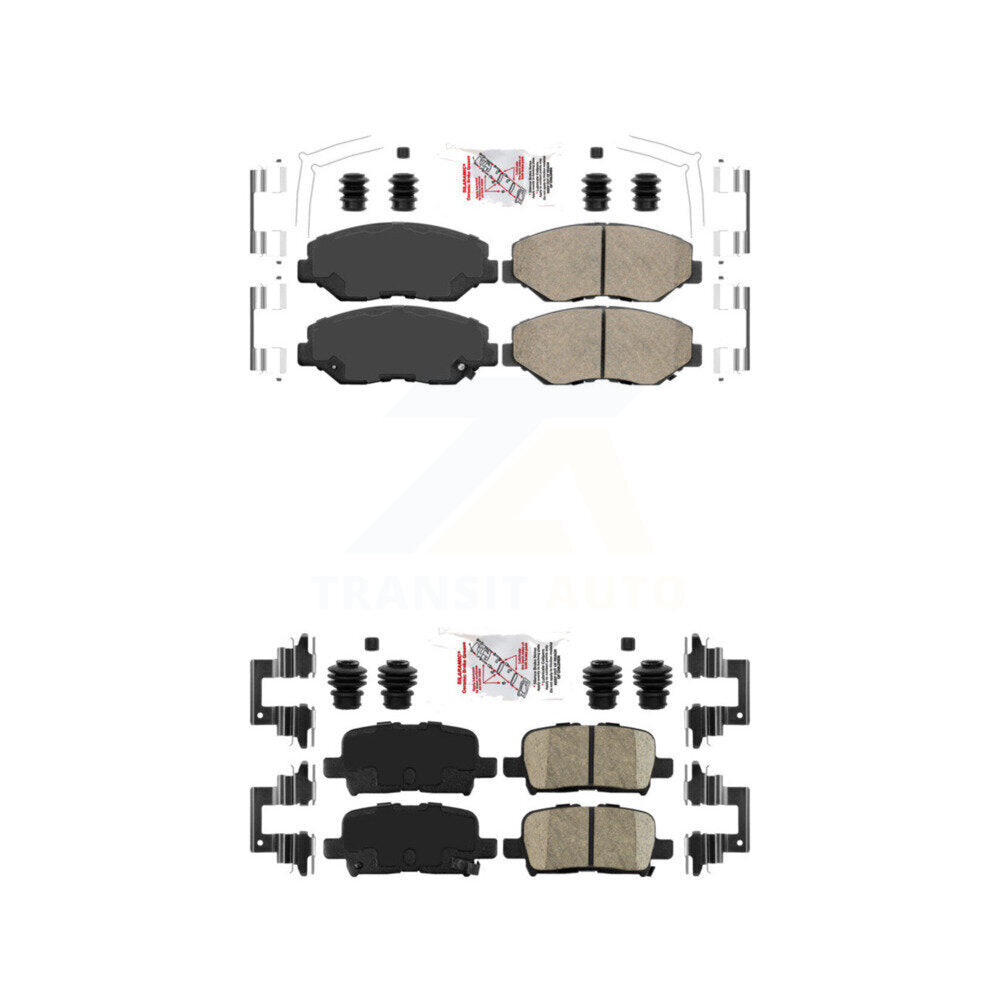Ceramic Disc Brake Pads Front Rear Kit For 2003-2008 Honda Pilot