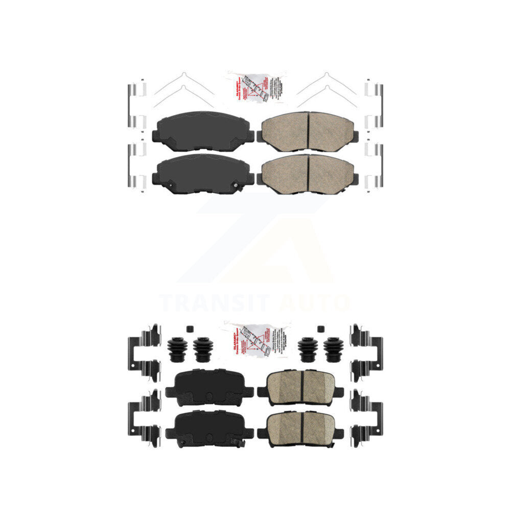 Ceramic Disc Brake Pads Front Rear Kit For 2003-2008 Honda Pilot