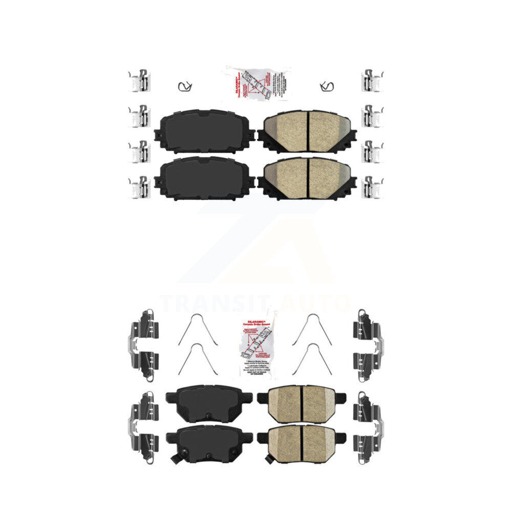 Ceramic Disc Brake Pads Front Rear Kit For Toyota Yaris
