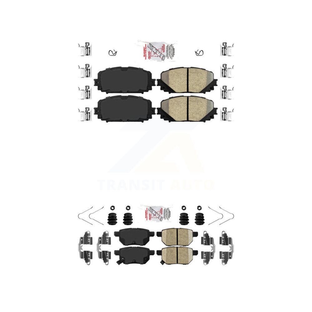 Ceramic Disc Brake Pads Front Rear Kit For Toyota Yaris