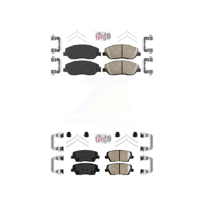 Ceramic Disc Brake Pads Front Rear Kit For Hyundai Santa Fe XL