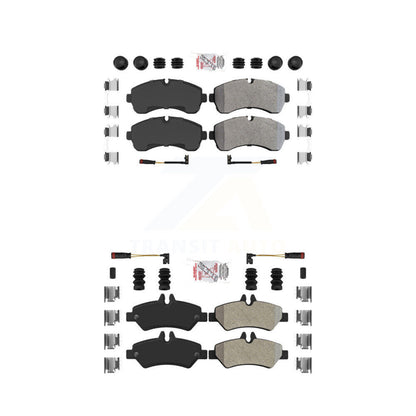 Semi-Metallic Disc Brake Pads Front Rear Kit For Sprinter 3500 Mercedes-Benz