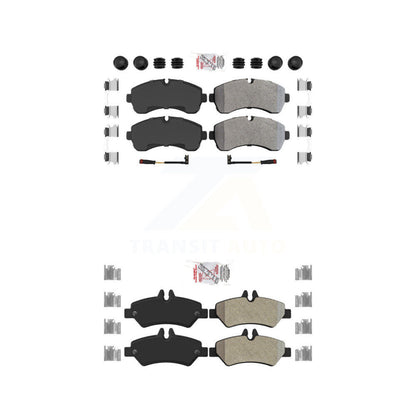 Semi-Metallic Disc Brake Pads Front Rear Kit For Sprinter 3500 Mercedes-Benz