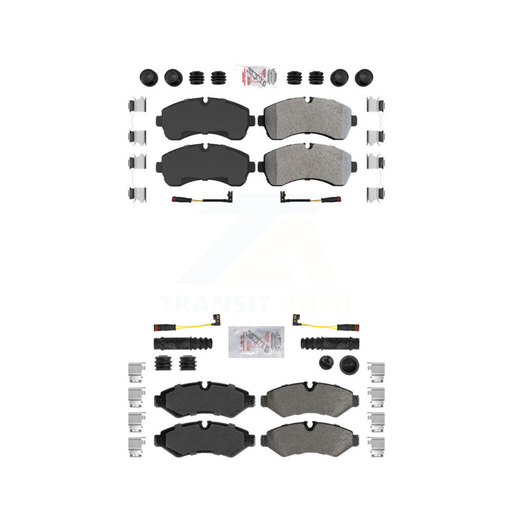 Semi-Metallic Disc Brake Pads Front Rear Kit For Mercedes-Benz Sprinter 2500