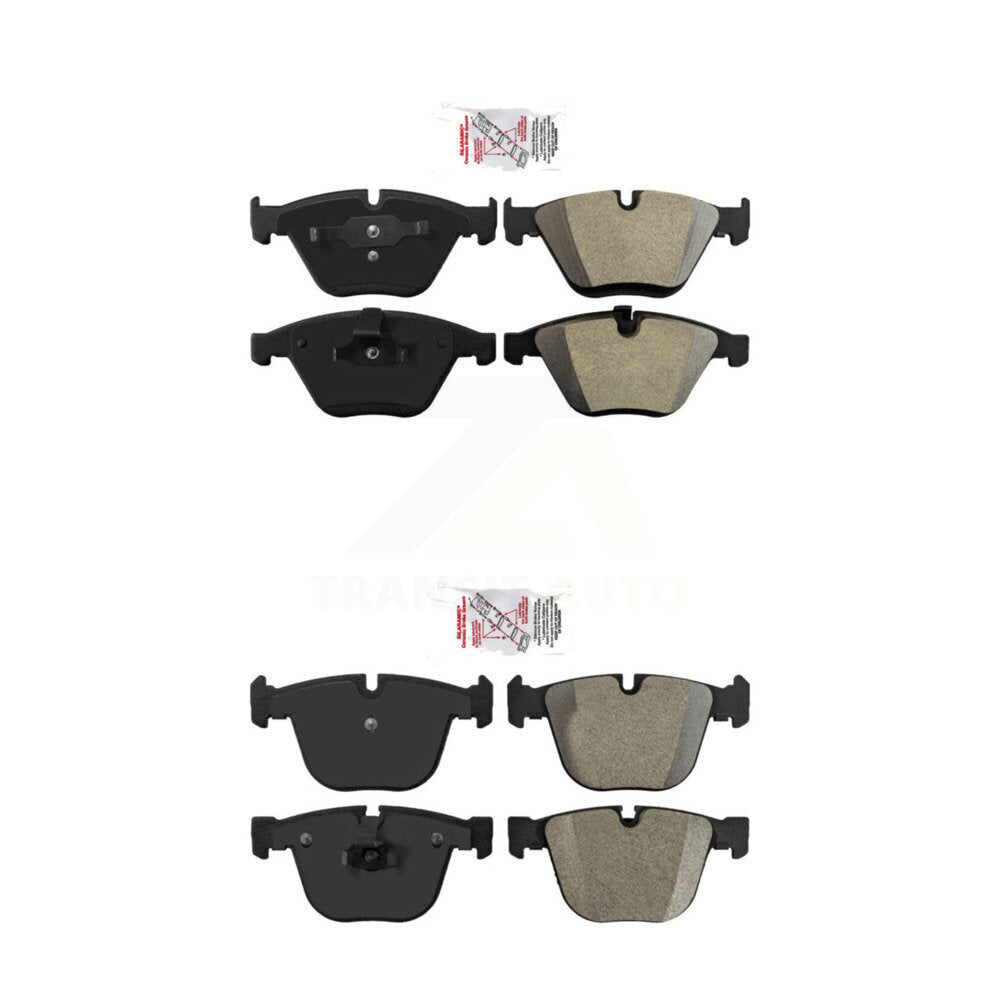 Semi-Metallic Disc Brake Pads Front Rear Kit For BMW M3 650i 645Ci 550i 750i 1 M